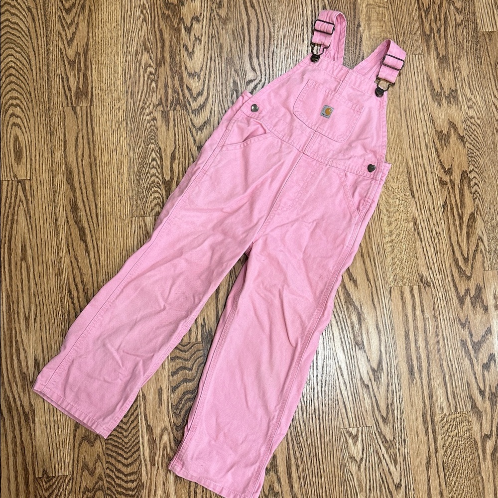 Carhartt Pink Kids Overall Bibs